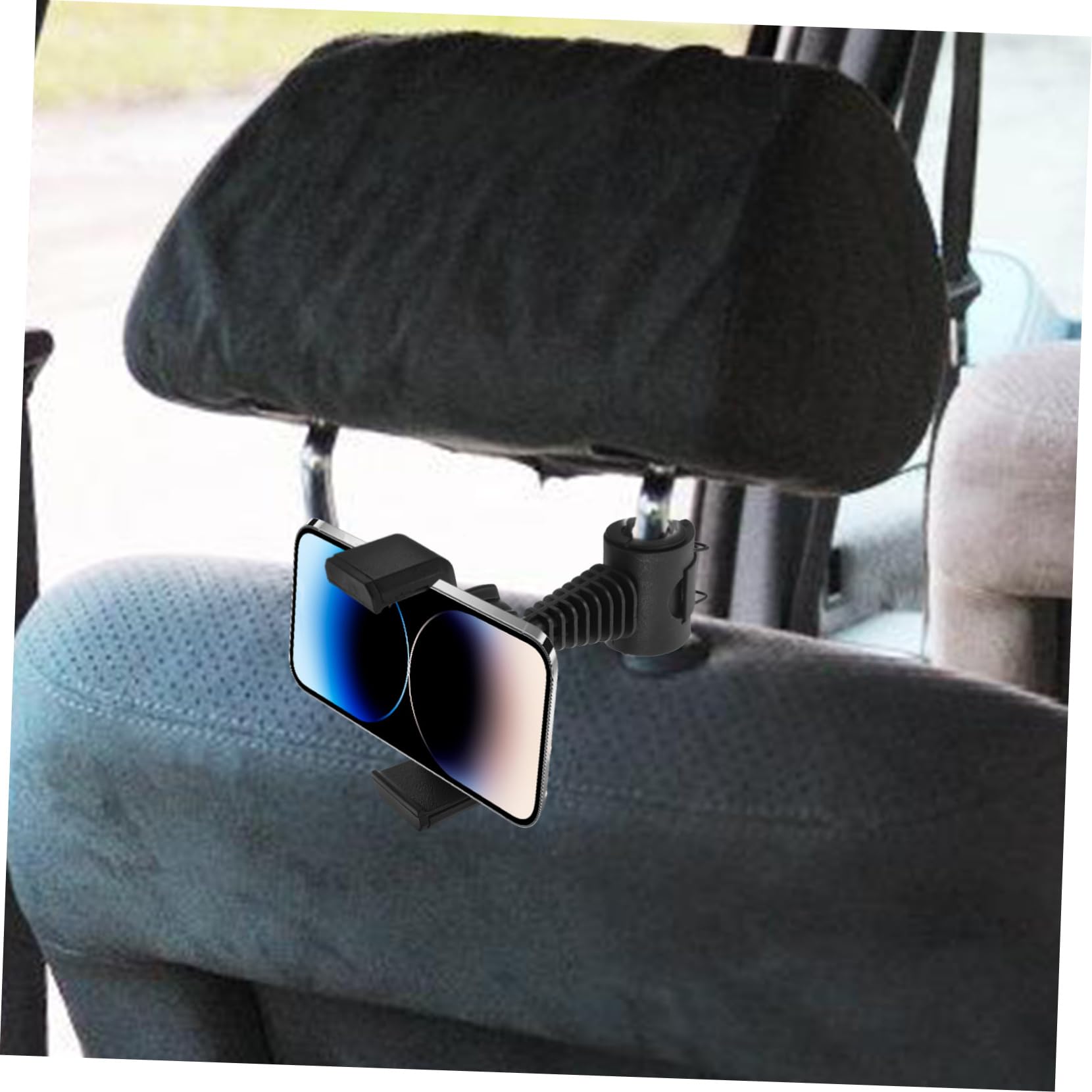 Gatuida Supporto per Cellulare Auto Nero Abs, Girevole e Regolabile