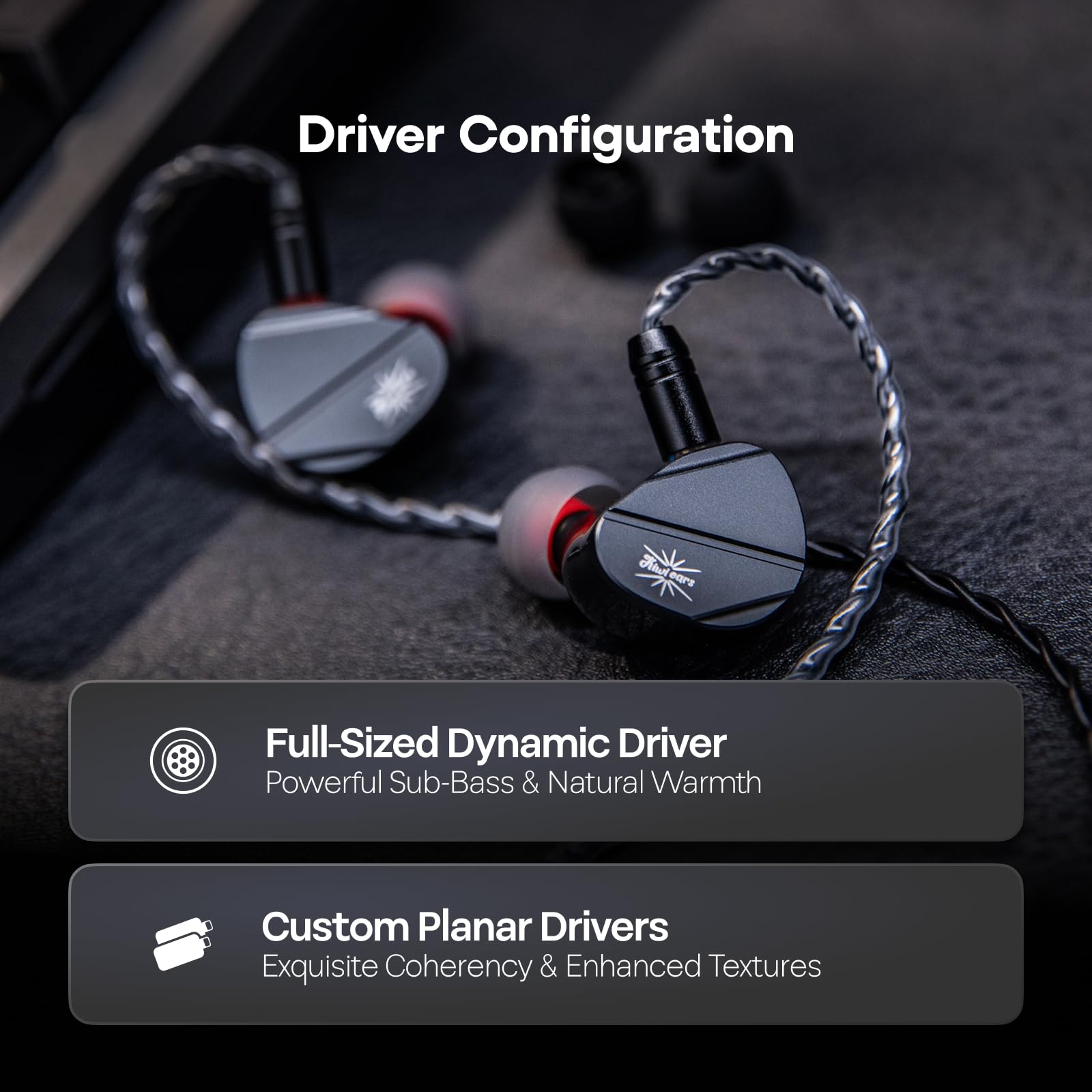 Linsoul Kiwi Ears Canta Ecouteurs Intra-Auriculaires, écouteurs Hybrides 1DD+2Planar, Écouteurs pour Jeu vidéo, Ecouteurs HiFi filaires, avec câble IEM détachable pour Musicien Audiophile