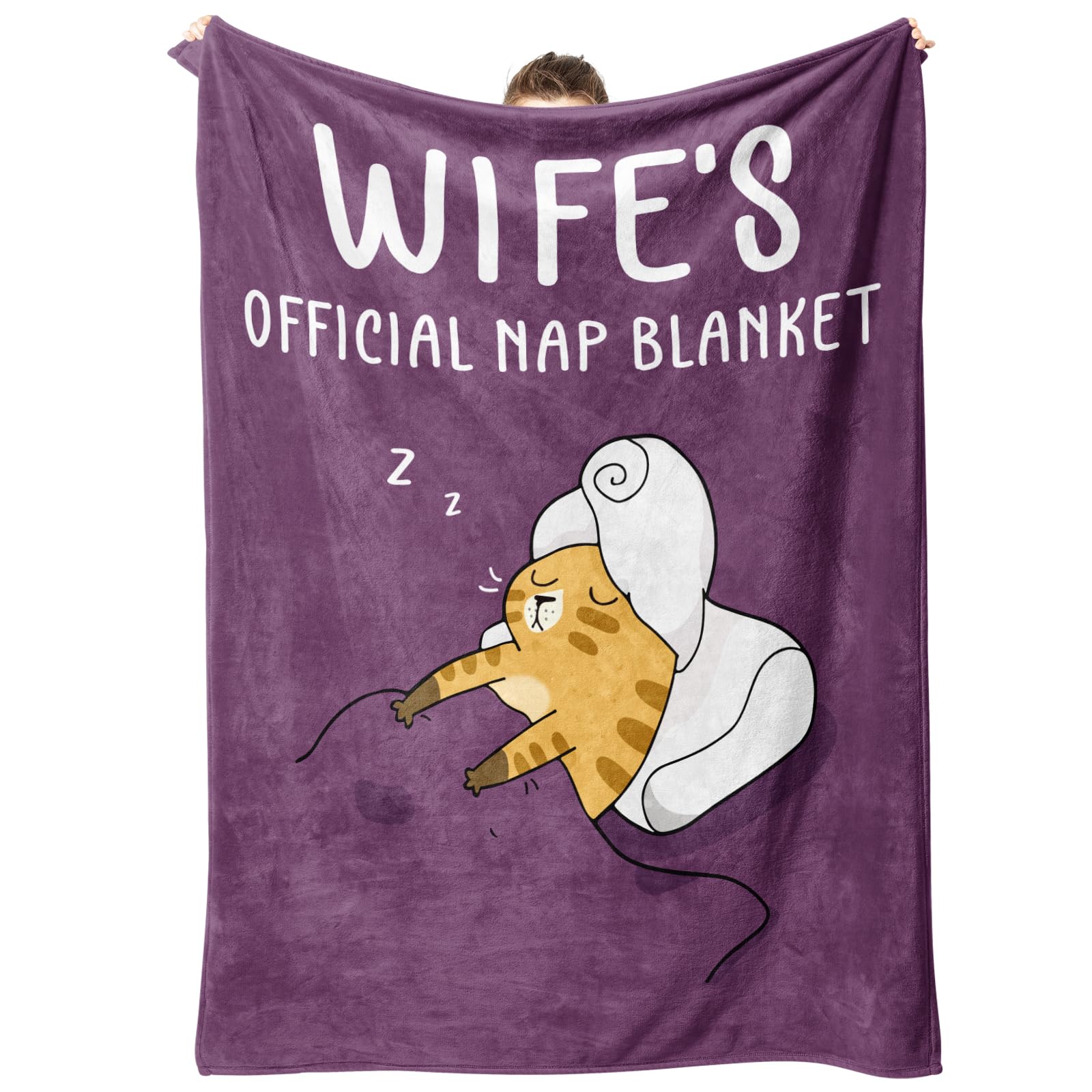 Encoink Gifts for Wife from Husband - Gifts for Women Her Blanket, Wife Birthday Card, Anniversary Wedding Gift for Wifey, Valentine's Mother's Day for Her Women 60"X 50"