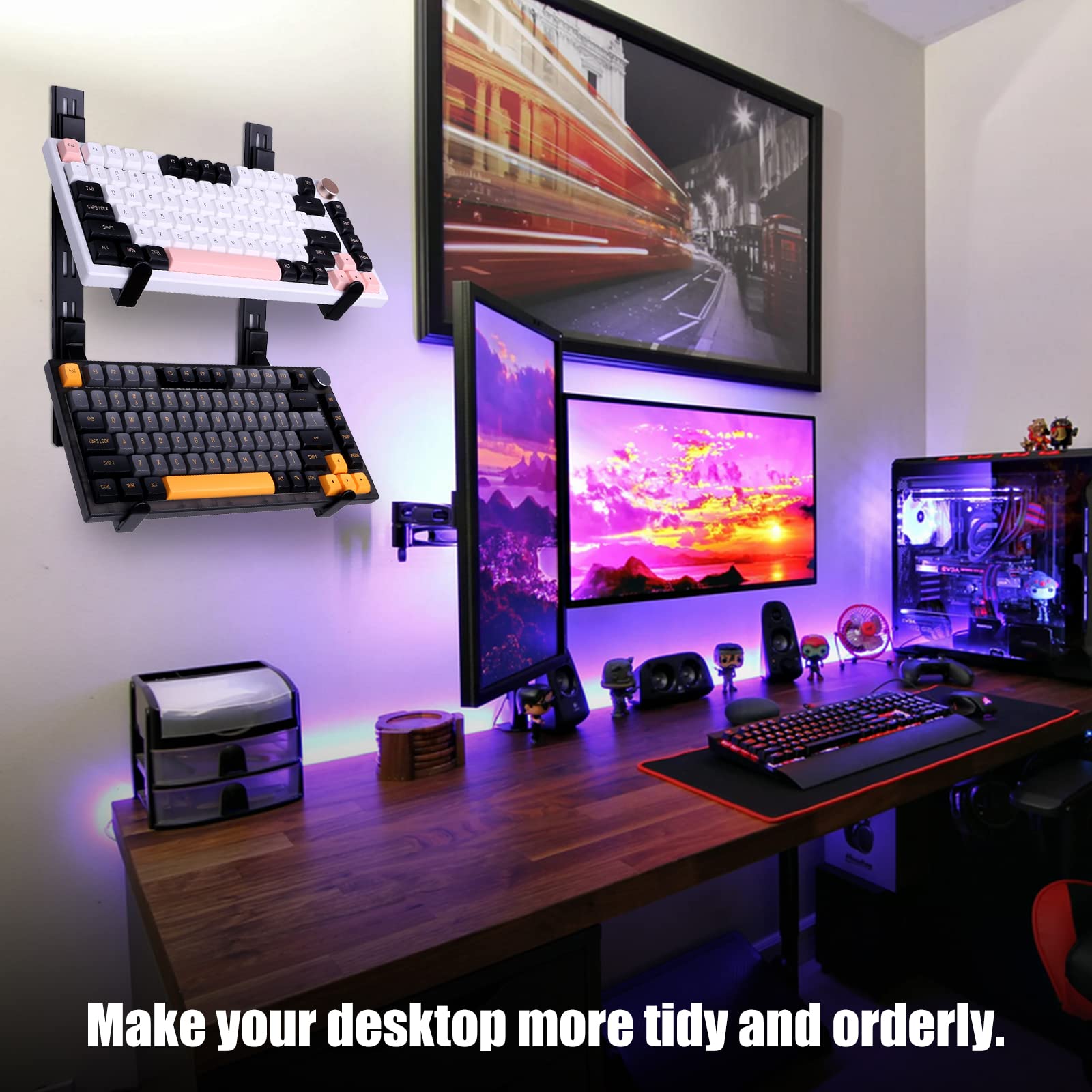Tiered Wall Mount Keyboard