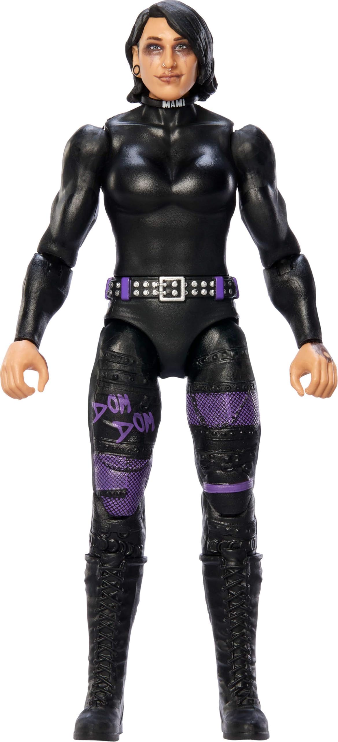 Mattel WWE Rhea Ripley Action Figure, Main Event Series #153 6-inch Collectible with 10 Articulation Points & Life-Like Look, JCV39
