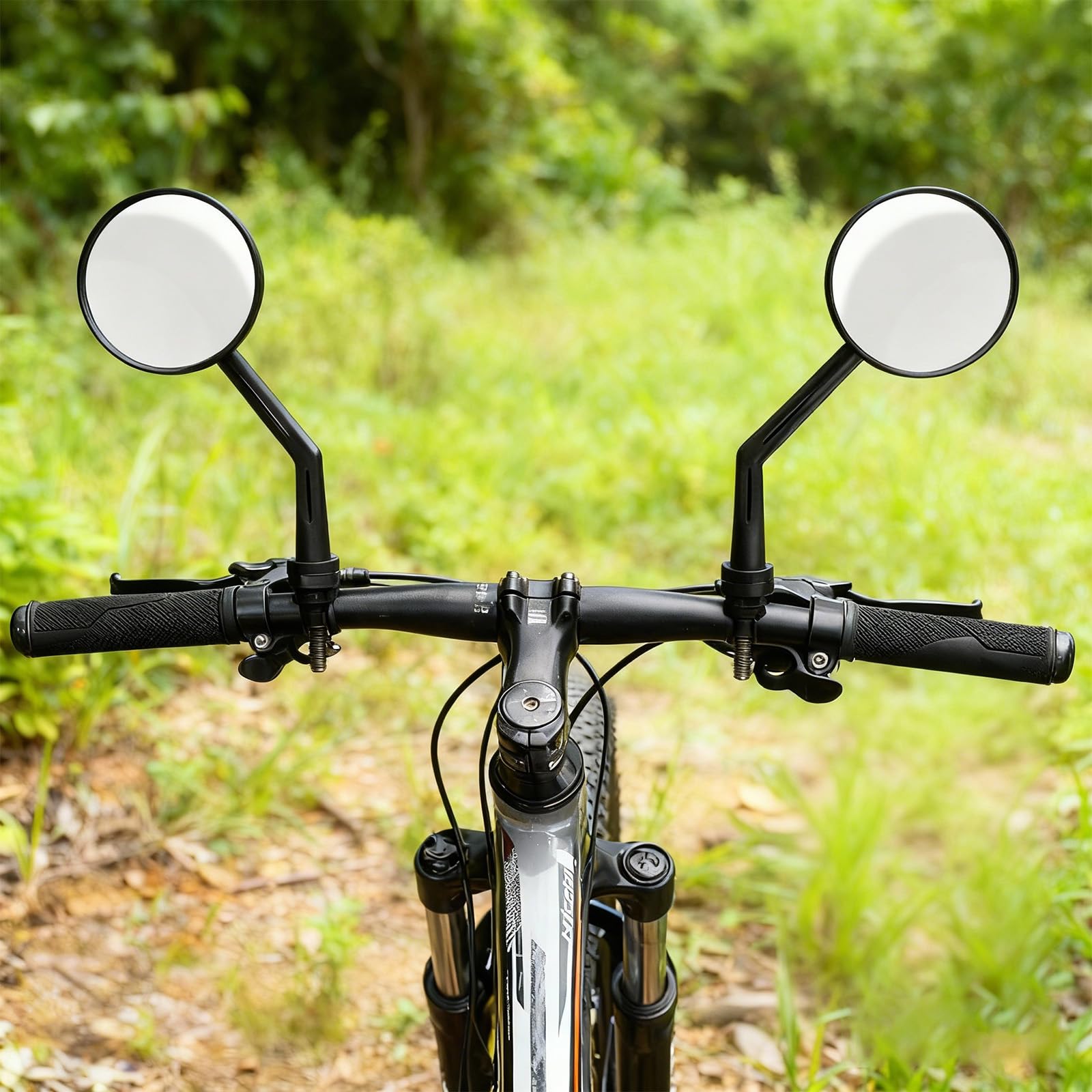 2 specchietti retrovisori per bicicletta, specchietto retrovisore per mountain bike, specchietto convesso per biciclette, accessori per biciclette, materiale acrilico, adatto per manubri con diametro