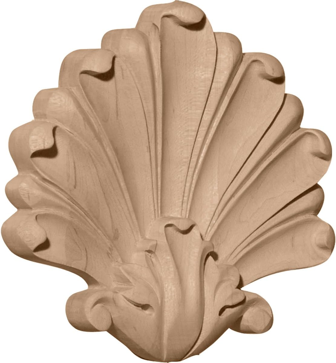 Ekena Millwork ONL04X04X01FOAL Small Foster Center Wood Onlays, 4 1/2"W x 4 1/2"H x 1/2"D, Alder