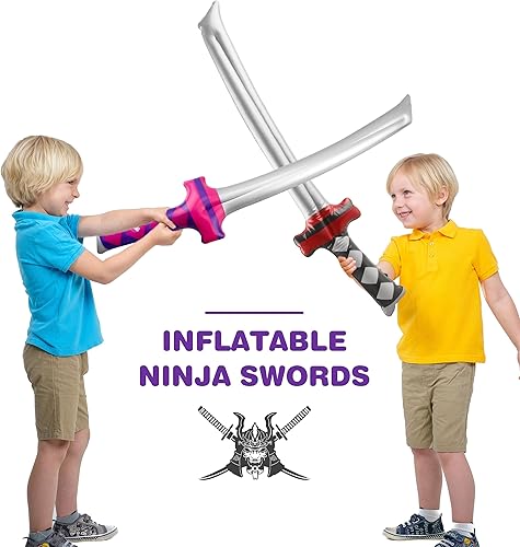 Miniatura 9 de 40 Pack 30 Inch Inflatable Samurai Swords Blow Up Ninja Sword Inflatable Katana Toys for Kids Halloween Ninja Cosplay Party Favors
