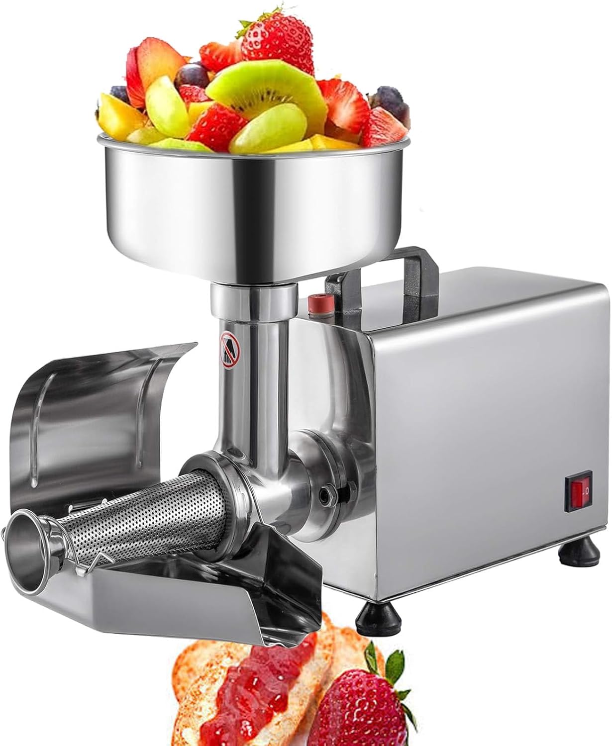Tomato Sauce Maker Machine, Commercial Stainless Steel Food Milling Press and Strainer Machine, Food Strainer and Sauce Maker (220V)