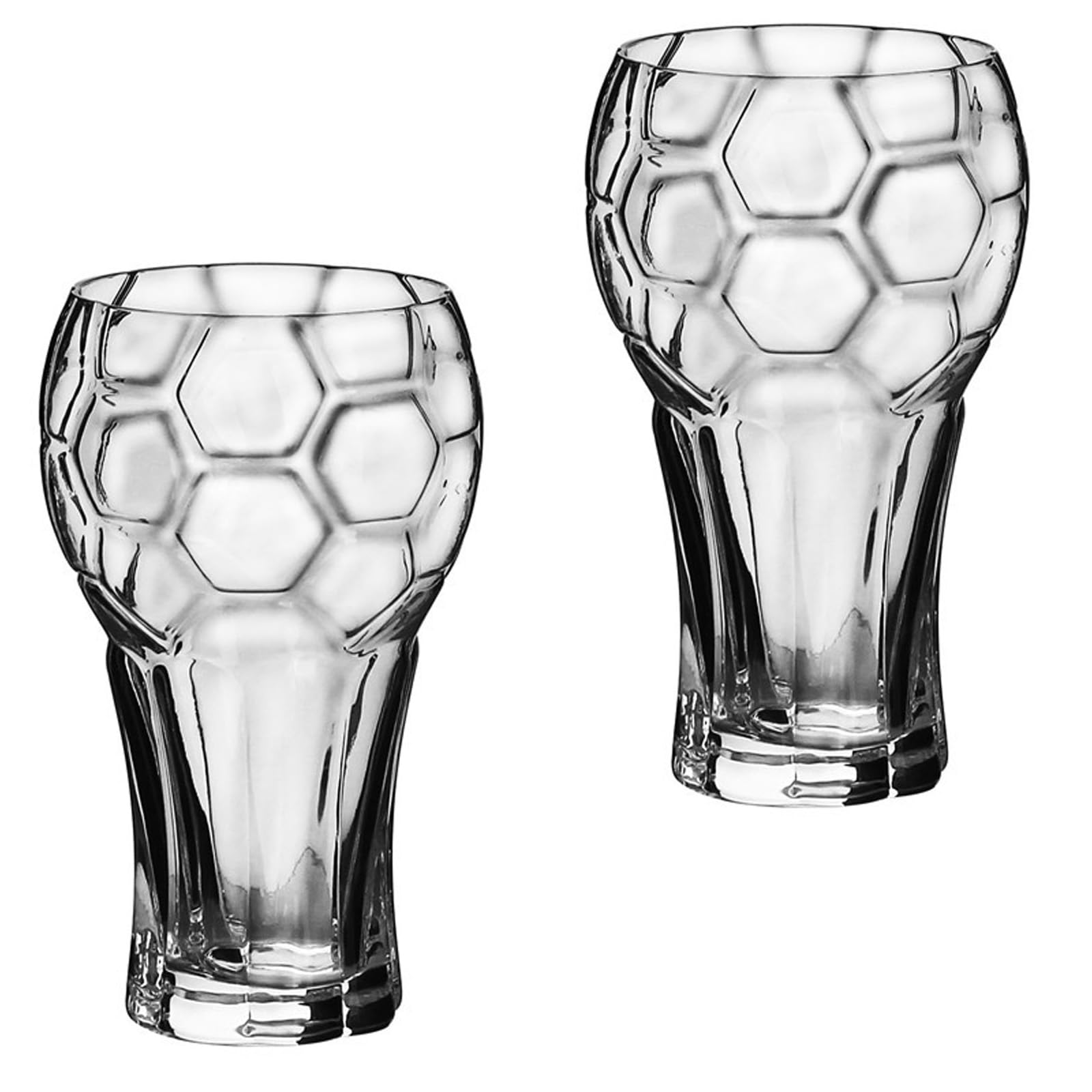 Oxxggkao Premium Soccer Themed Glasses 600Ml Thick Clear Design Perfect for Sport Fan and Collectors Crystal Mugs