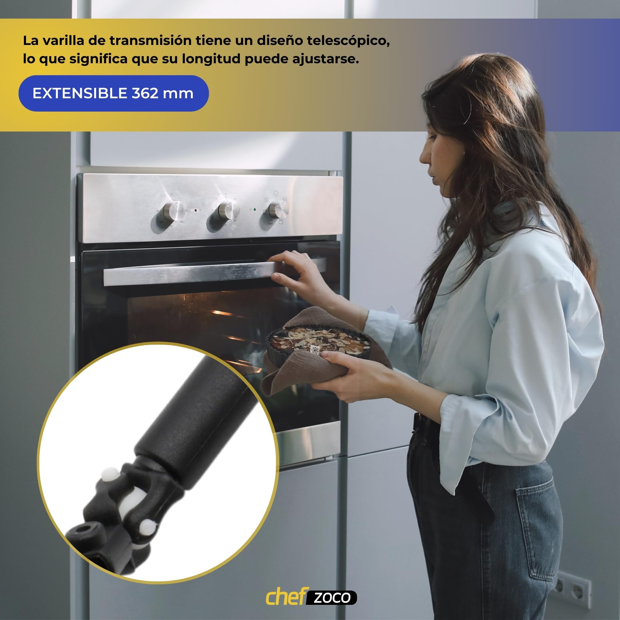 Transmisión Cardan Para Mandos Encimera Polivalente Teka ▷ La Tienda De  Recambios