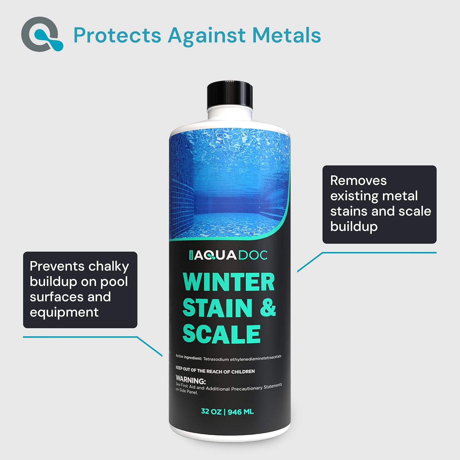 AquaDoc Pool Winterizing Kit for Closing Pools - Treats Up to 30,000 Gallons - Winter Closing Kit for Inground and Above Ground Pools - Winterizing Pool Chemicals Made in USA