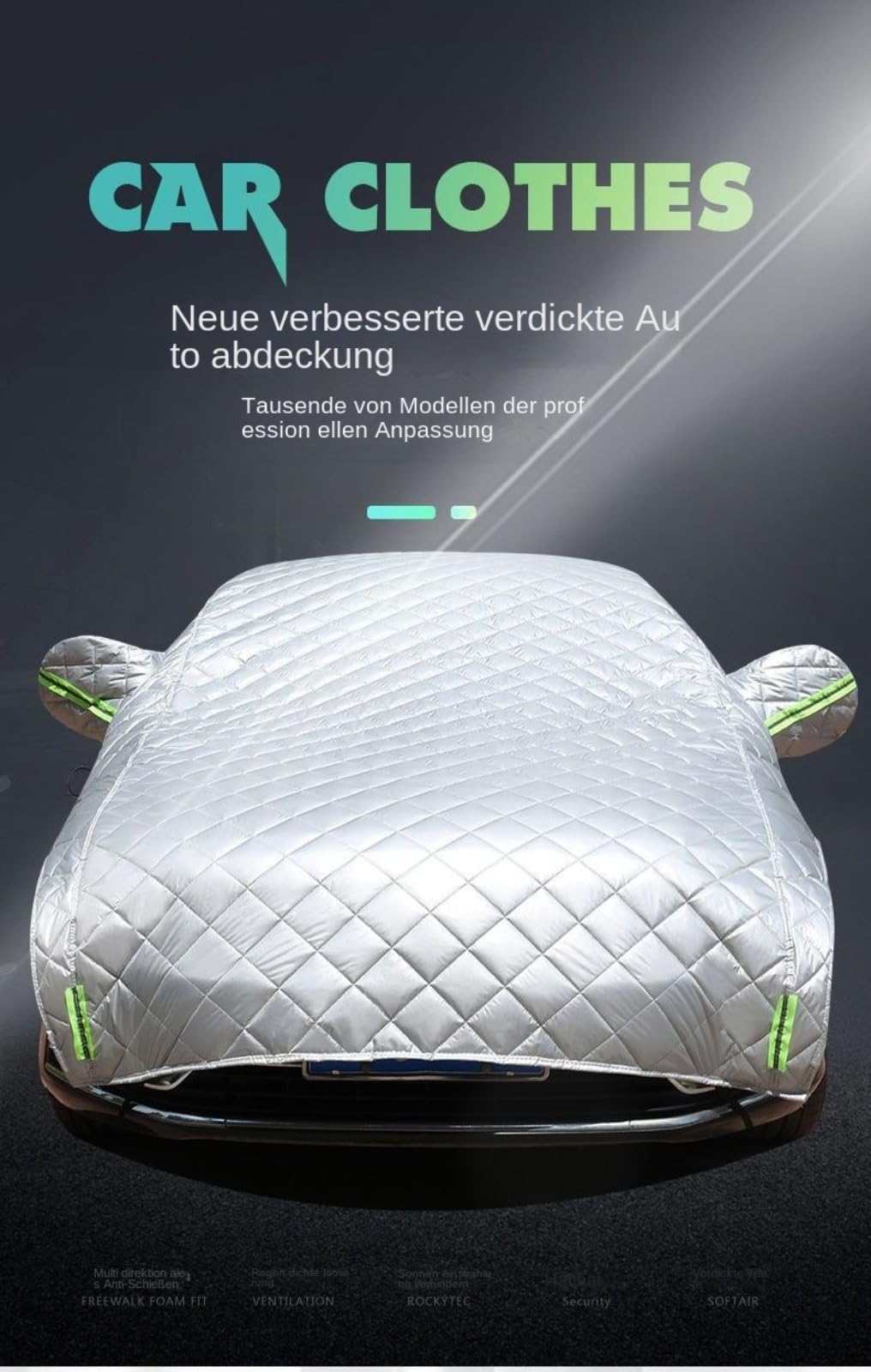 Autoabdeckung gegen Hagel, Auto-Hagelabdeckung, Hageldecke für Autos, Dicke Hagelabdeckung für SUV, Windschutzscheiben-Hagelschutz, hagelsichere Autoabdeckung, Hagelschäden Autoabdeckung