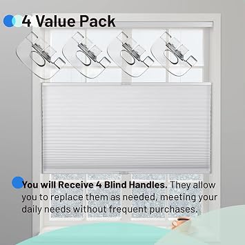 Cordless Shade Lift Handles Fit Graber Bali Honeycomb Shade Made After 2015
