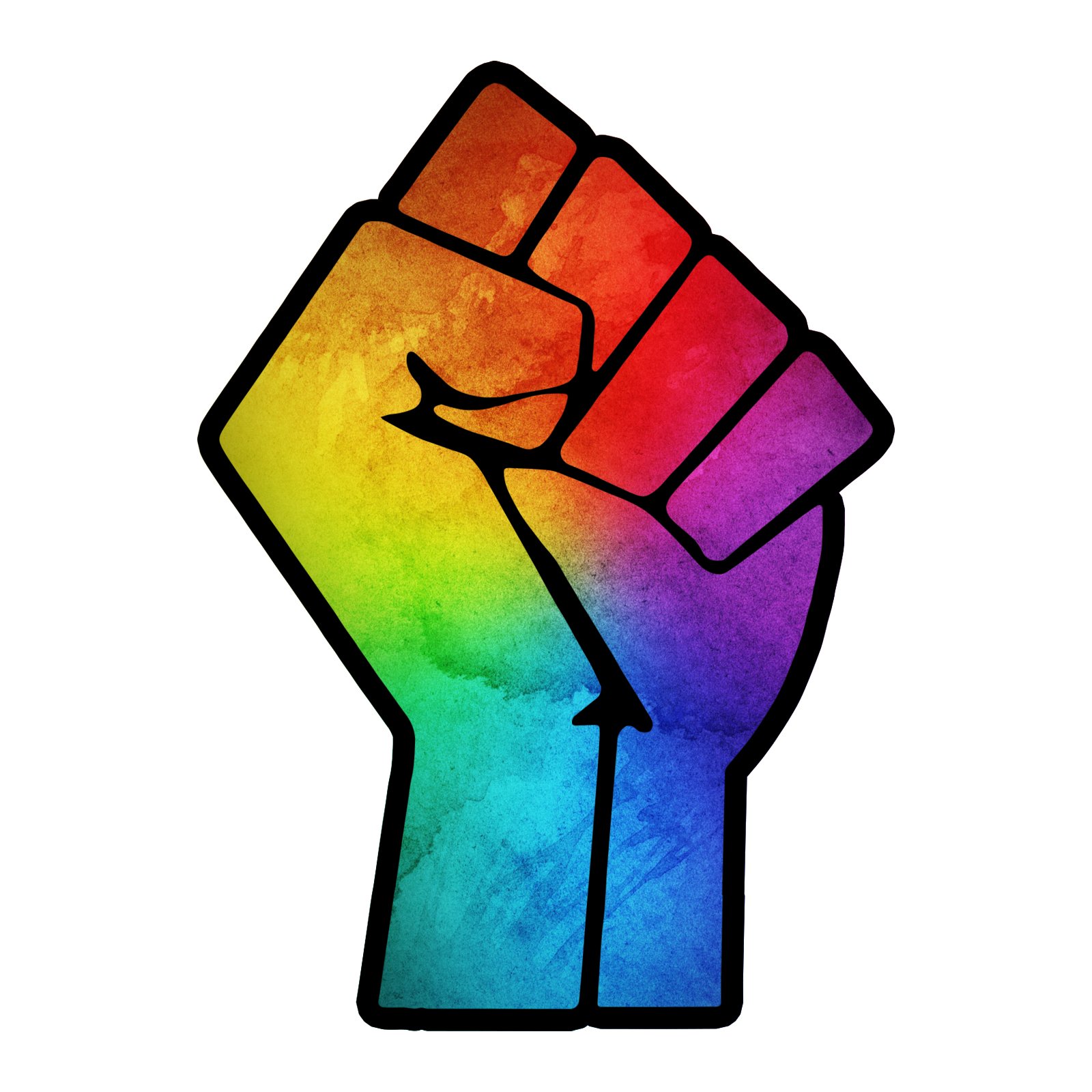 Resist Hand LGBTQ Guitar Instrument Pickguard Sticker - 3
