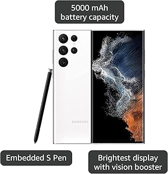 Samsung Galaxy S22 Ultra ホワイト 256GB Amazon.com: Samsung Galaxy S22 Ultra 5G, US Version, 256GB