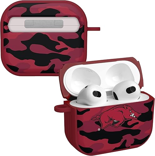 Miniatura 1 de AFFINITY BANDS Arkansas Razorbacks Camo HDX - Funda compatible con Apple AirPods Generación 3
