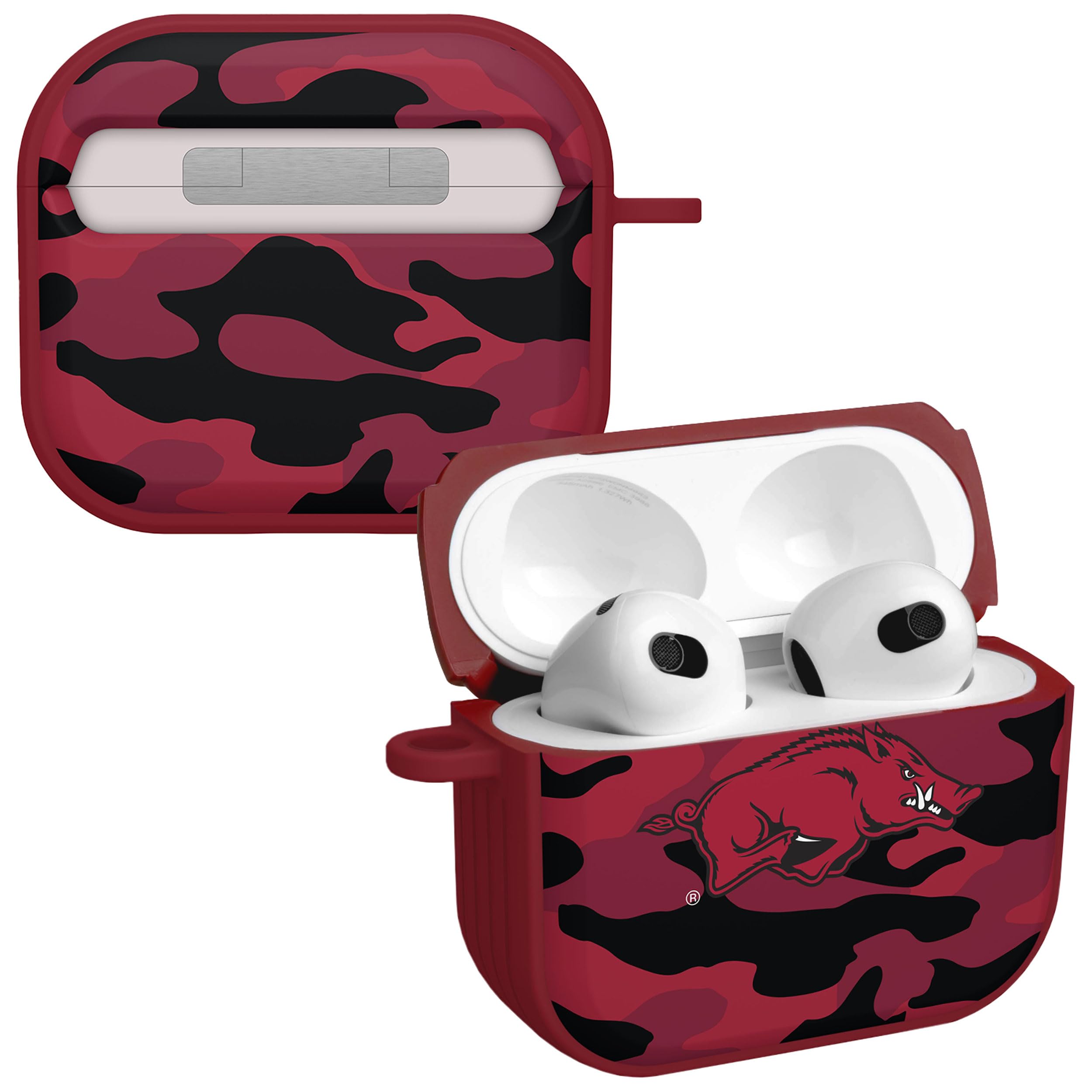 AFFINITY BANDS Arkansas Razorbacks Camo HDX Case Cover Compatible with Apple AirPods Generation 3
