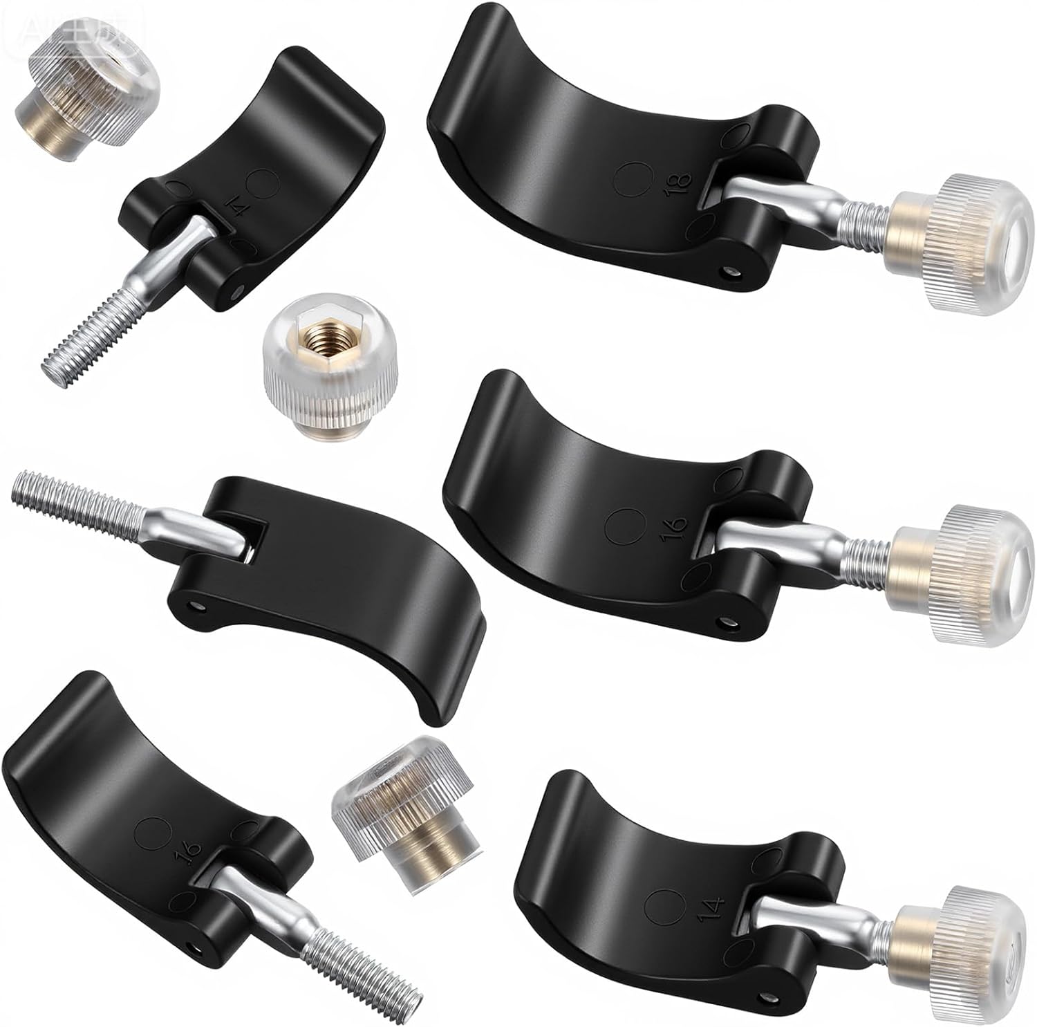 6 piezas de repuesto para bastones de trekking externos rápidos con tornillos de tuerca para bastones de senderismo, escalada, mochilero, camping,
