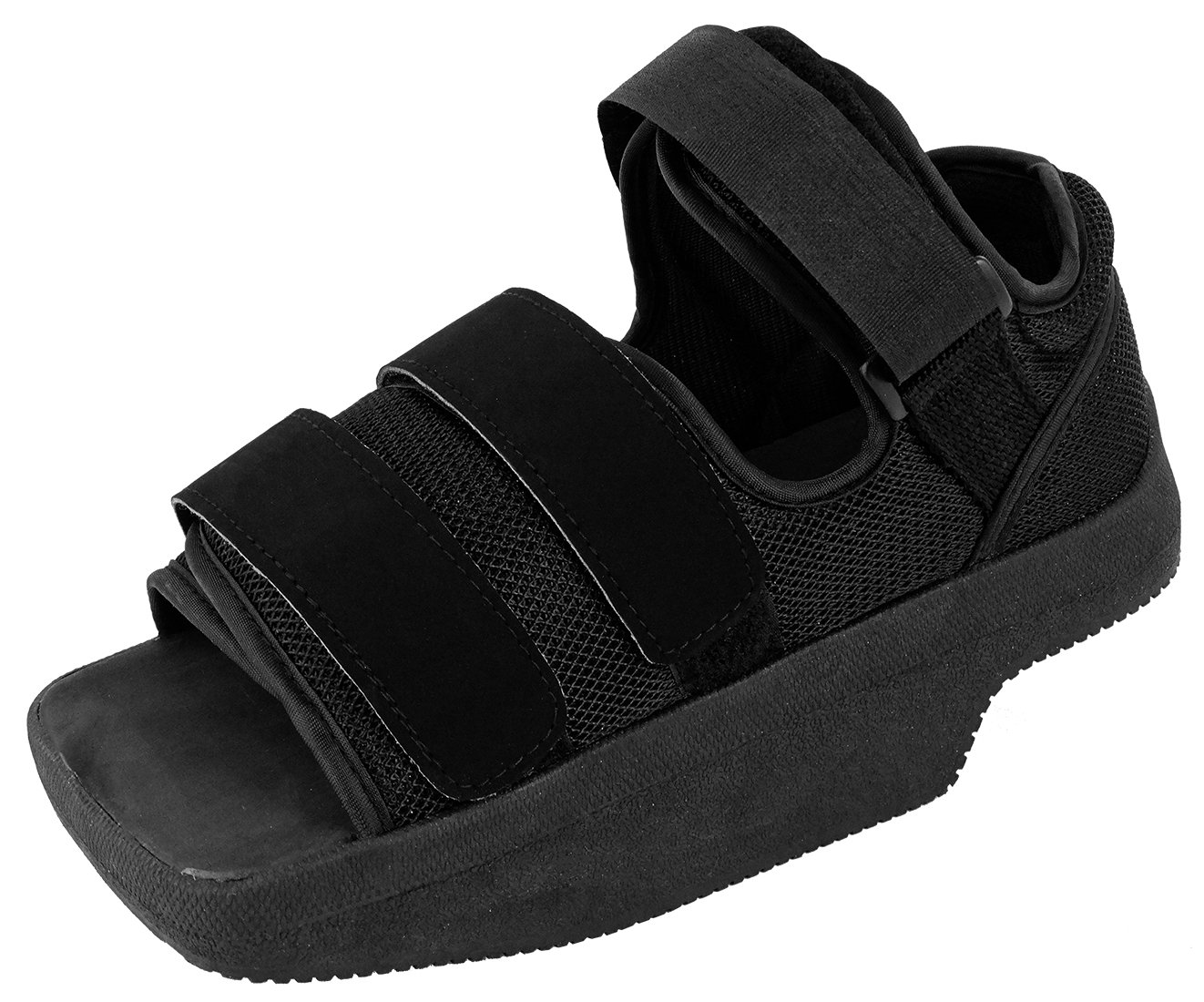 Zapato post-quirúrgico talo, Cuña invertida, Cierre de velcro, Talla 37,5-39,5, Color Negro
