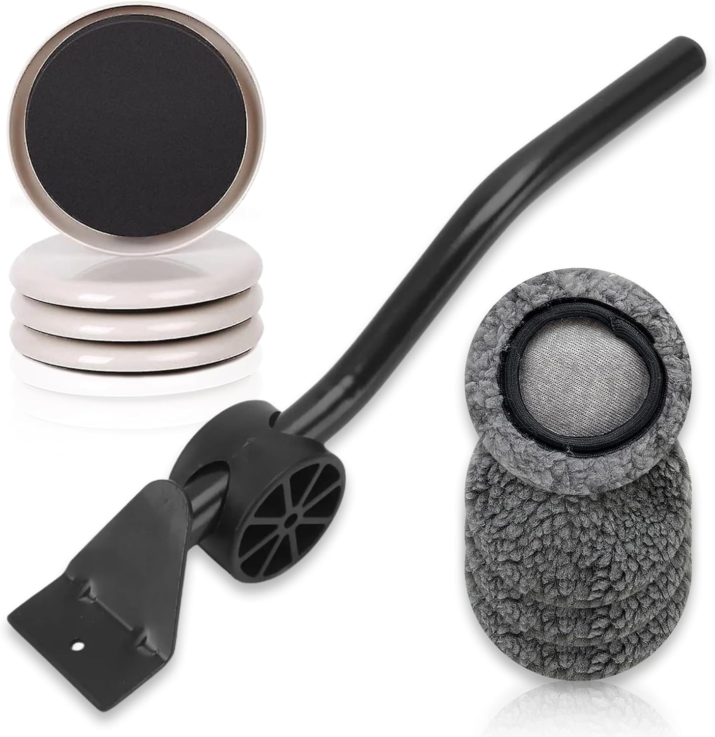 Heavy Duty Furniture Moving System with Lifter Tool and 4 Sliders - Easy Furniture Moving and Lifting Set - Safe for Hardwood Floors and Carpet - Supports Up to 660 lbs