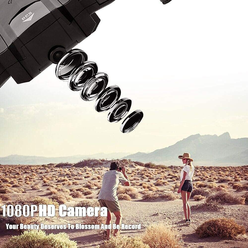 Image showing the SG900-S drone's 1080P HD camera capturing a scene with people, emphasizing its high-definition recording capability.