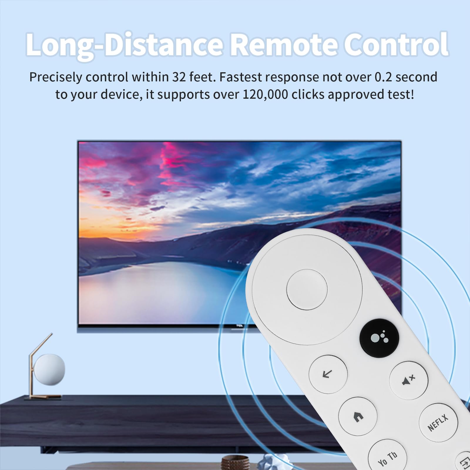 G9N9N Voice Remote Control Compatible with Google Chromecast with