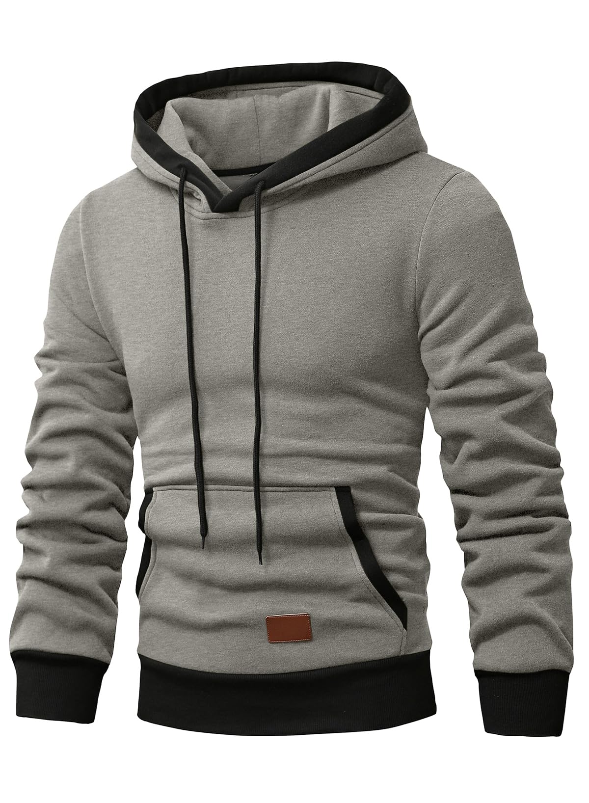 JMIERR Kapuzenpullover Herren Langarm Hoodie Herren Warm Pullover mit Kapuze Casual Kapuzenjacke Hoodie Baumwolle Sweatshirt Kordelzug Hoody mit Tasche
