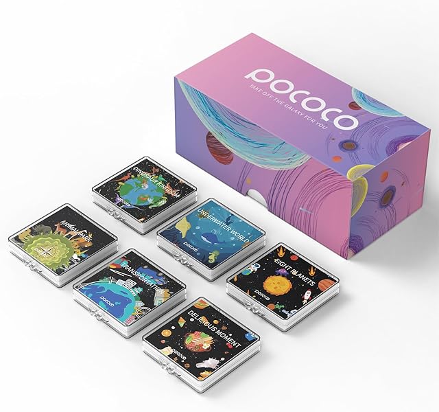 Realistic Discs Children's Corner - Discs for POCOCO Galaxy Lite Star Projector Home Planetarium, 5k Ultra HD, 6 Pieces (Children's Corner - 6 Discs without Projector)