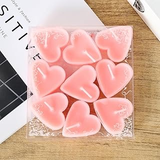 9 Pcs Romantic Heart Tea Light Candles