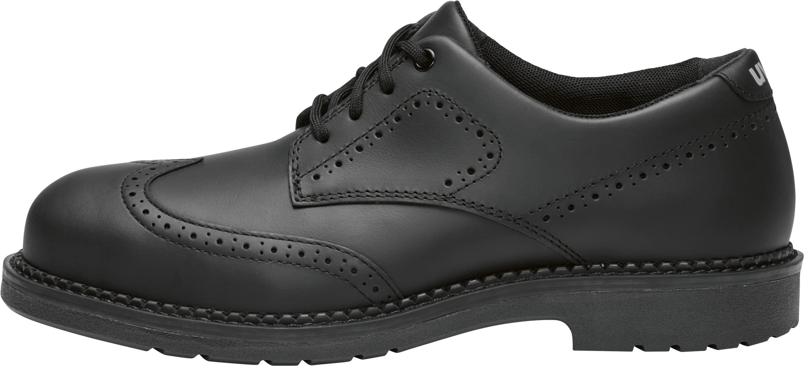 Uvex 1 Zapatos de seguridad con puntera de acero, zapatos de trabajo resistentes y transpirables S3 SRC, unisex, color negro, talla 47