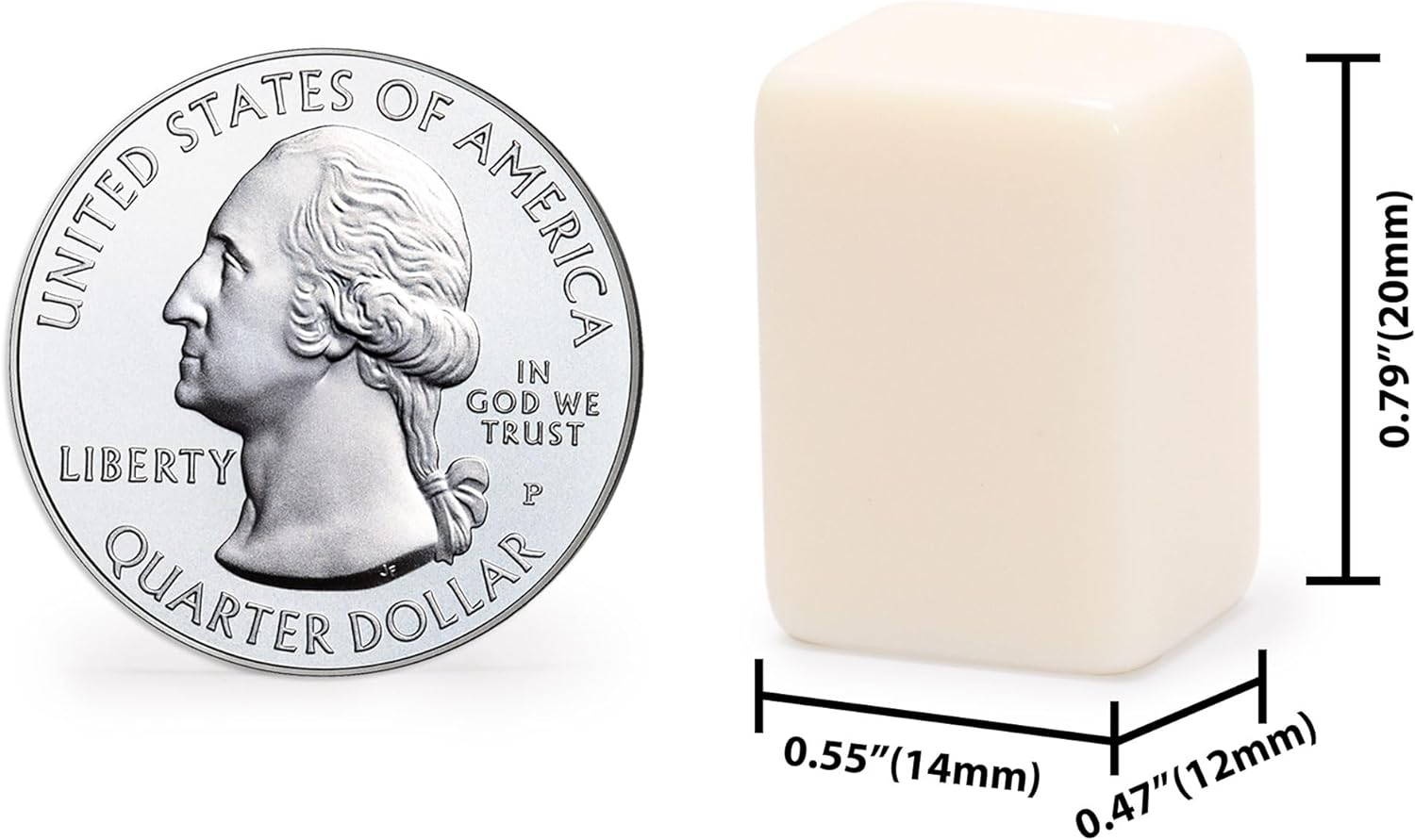 Yellow Mountain Imports Mini American Mahjong Travel Game Set with Nylon Case, Racks, Wind Indicator and Dice