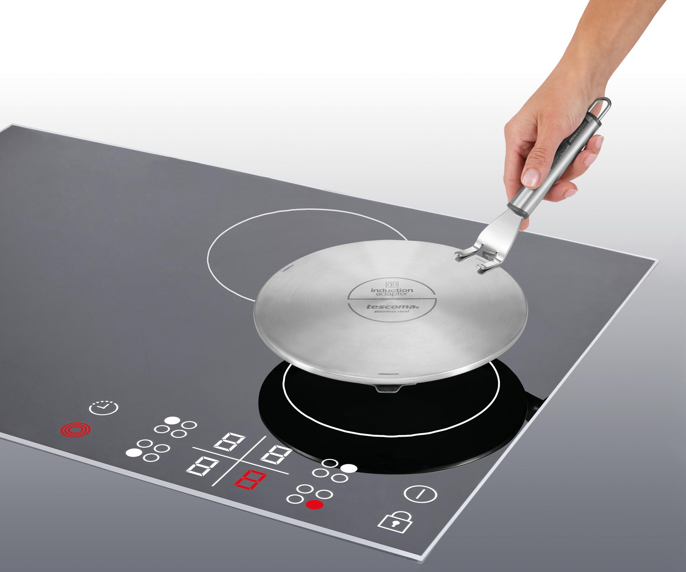 Tescoma Disco Adattatore per Piano Cottura a induzione GrandCHEF ø 21 cm, Acciaio Inossidabile