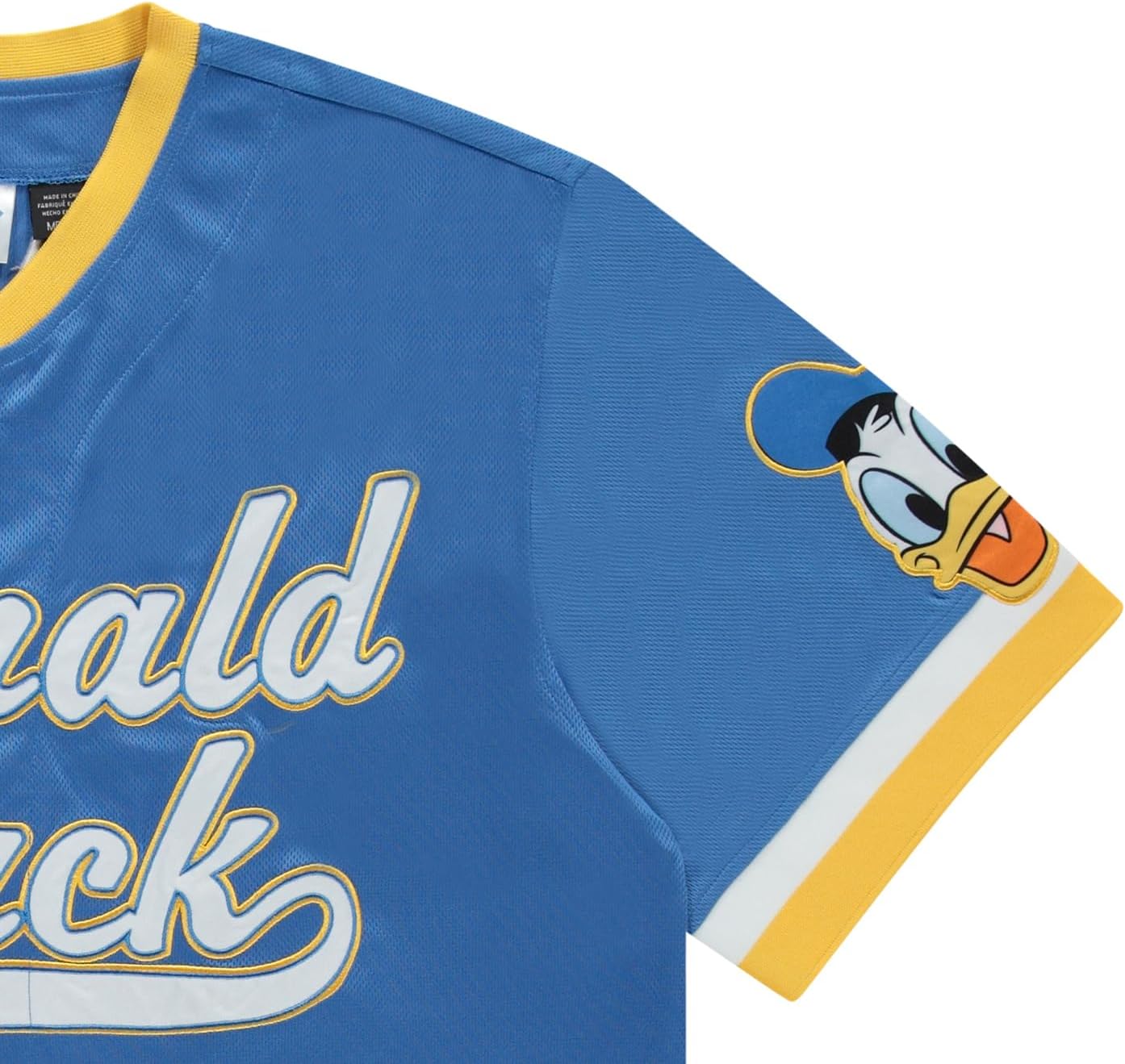 Disney Mickey Mouse Men's Baseball Jersey - Mens Classic Mickey Mouse, Donald Duck and Buzz Lightyear Baseball Jersey Shirt - Image 4