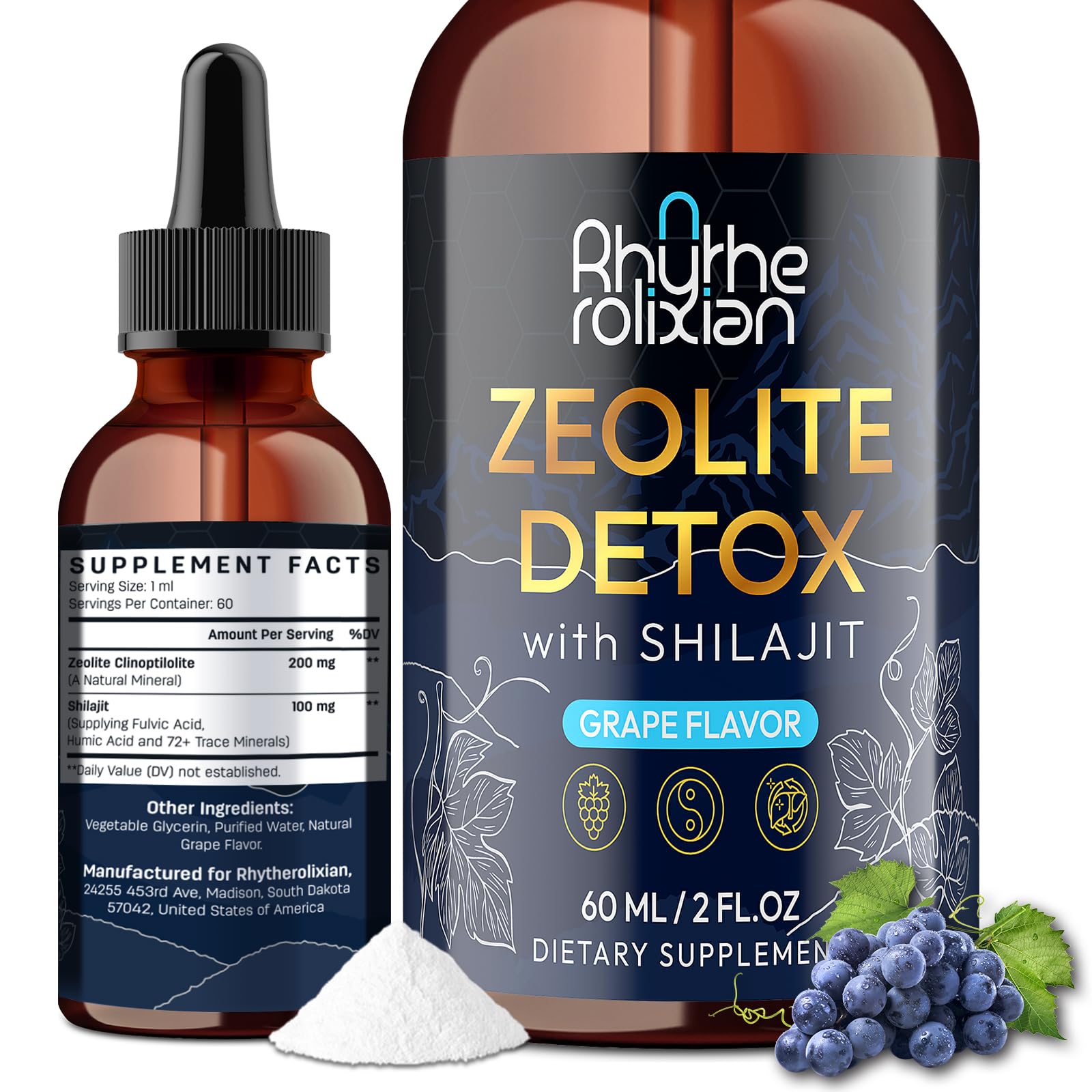 Rhytherolixian Zeolite Detox with Shilajit
