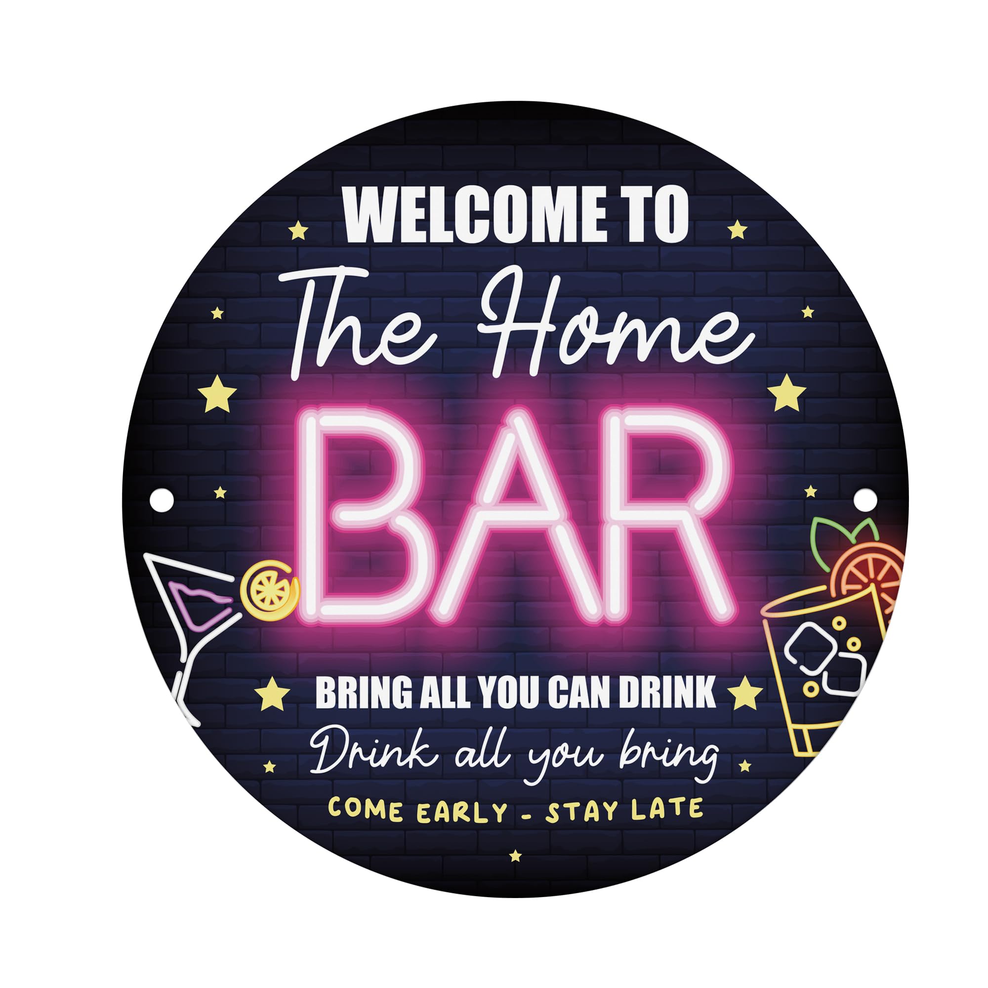 Red Ocean Humour Sign Funny Bar Welcome Sign The Home Bar Funny Novelty Home Bar Decor Gift For Men Women Bar Signs And Plaques