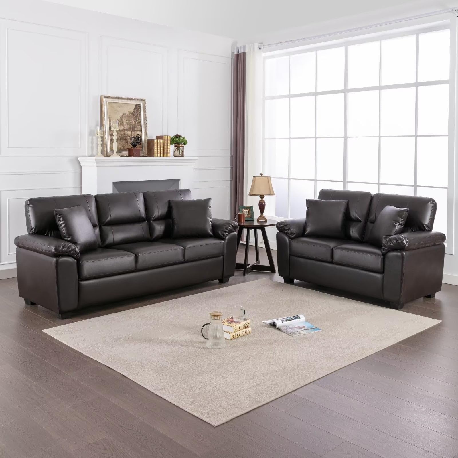 Anderson 3 + 2 Seater Sofa for Living Room | Leatherette Sofa