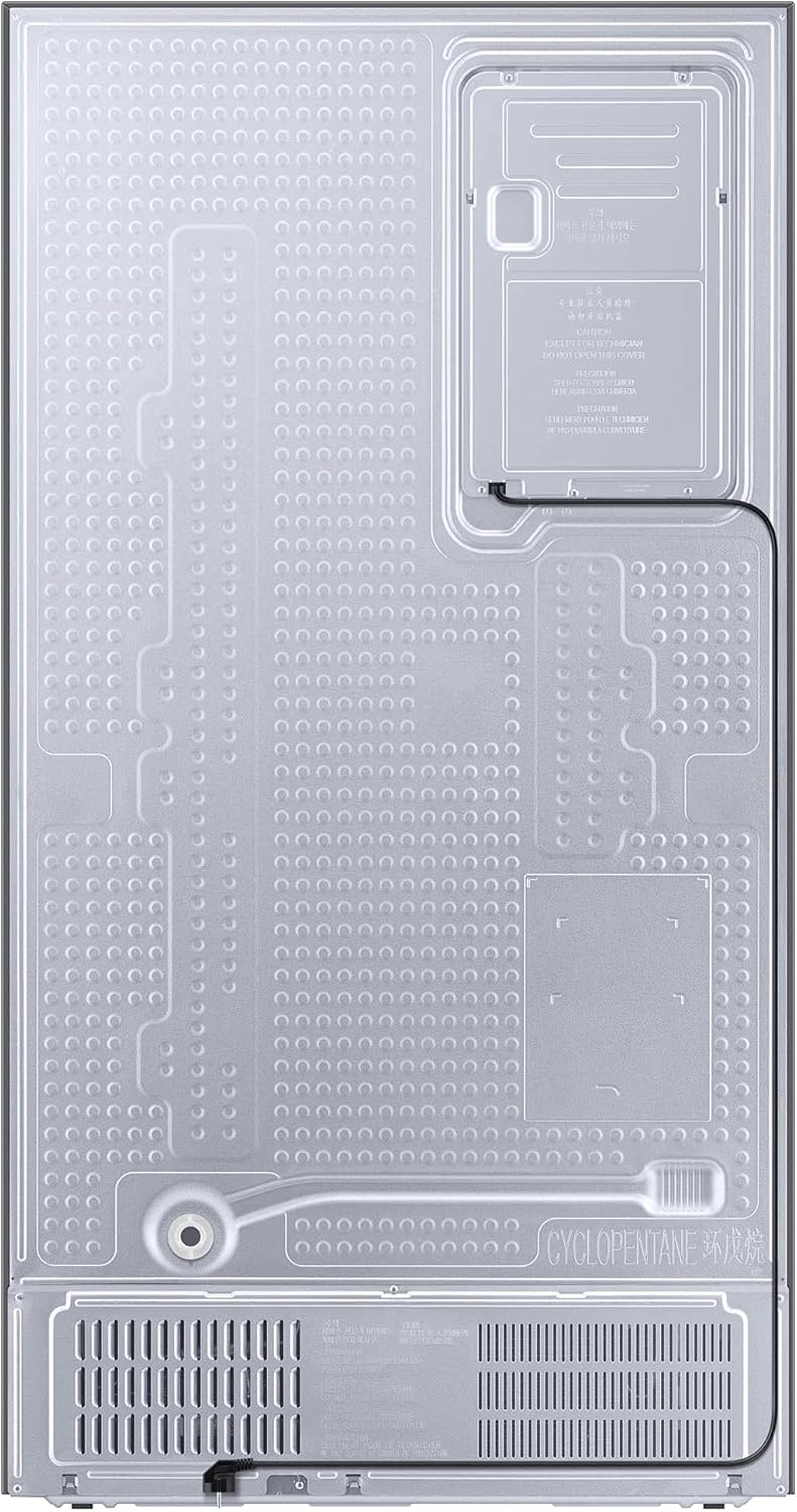 Samsung RS6JA8811B1/EG - Frigorifero side-by-side 178 cm, 634, 225 Volume freezer, tecnologia Space Max, Premium Black Steel [Classe di efficienza energetica E]