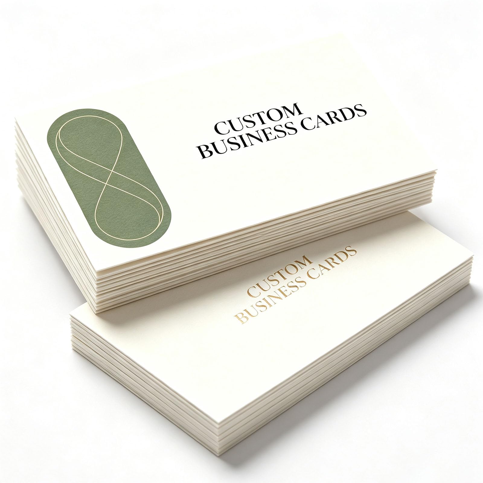 Personalised Business Cards - Upload Your Design & Custom Logo - Waterproof Laminated Custom Printed Networking Contact Cards for Company Corporate (Template 6)