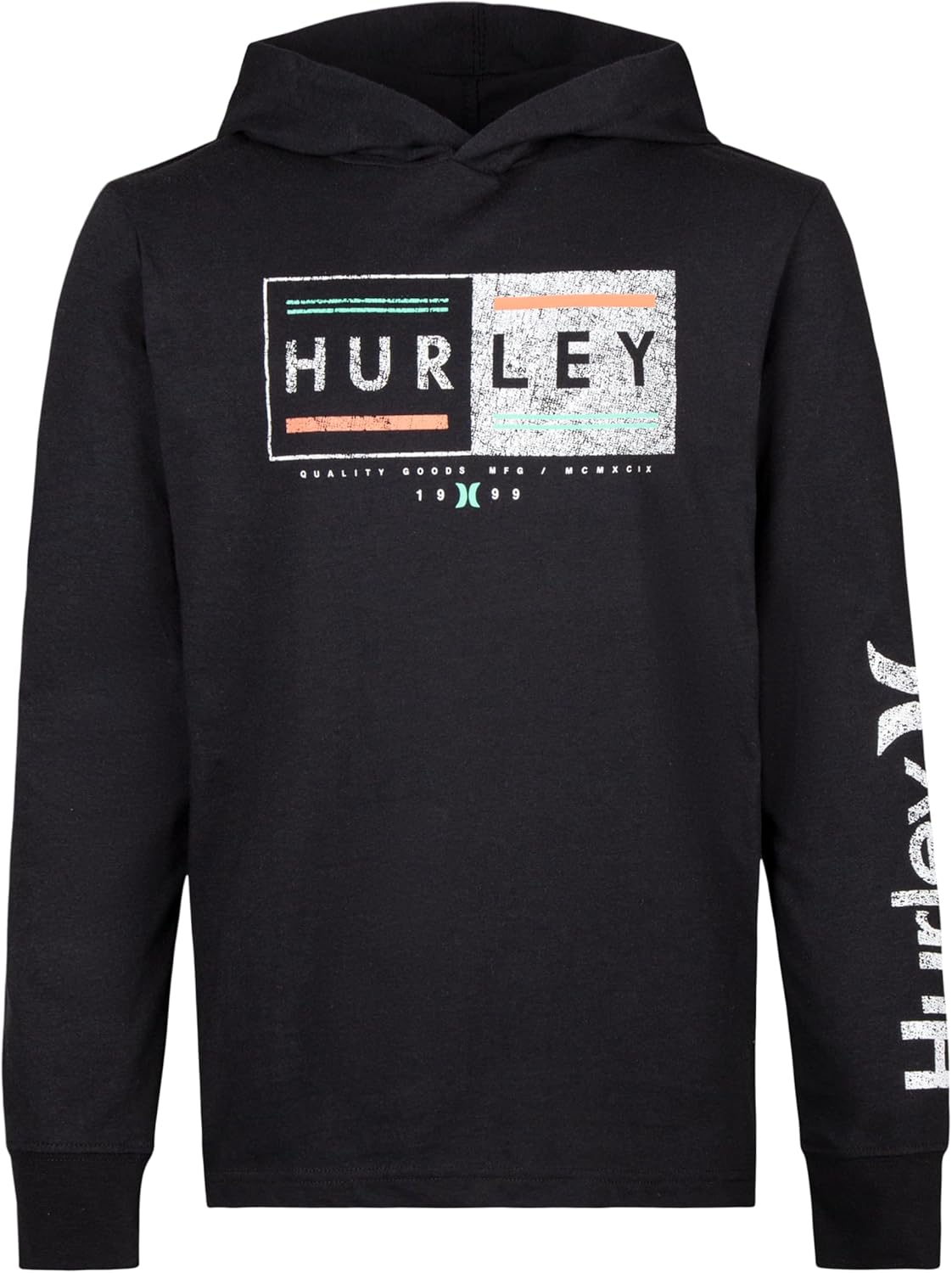 Hurley boys Long Sleeve Hooded Graphic T-shirt
