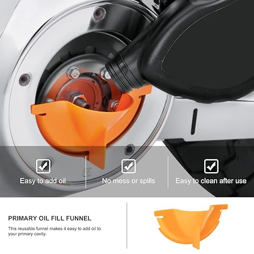 Miniatura 3 de KIWI MASTER Llave de filtro de aceite y embudo de llenado de aceite primario y transmisión/embudo de llenado de cárter para kits de cambio de aceite