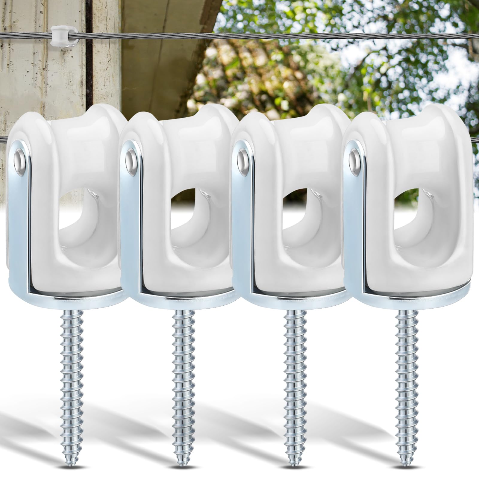 Shimeyao 2 Pack 3/8" x 2-1/4" Heavy Duty Porcelain Wire Holder Ceramic Head — Amazon image 7