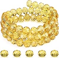 Vista 15 de Dowarm 300 cuentas Briolette de cristal de 0.236 pulgadas, con forma de diamante, multifacéticas, negras, para fabricación de joyas y manualidades