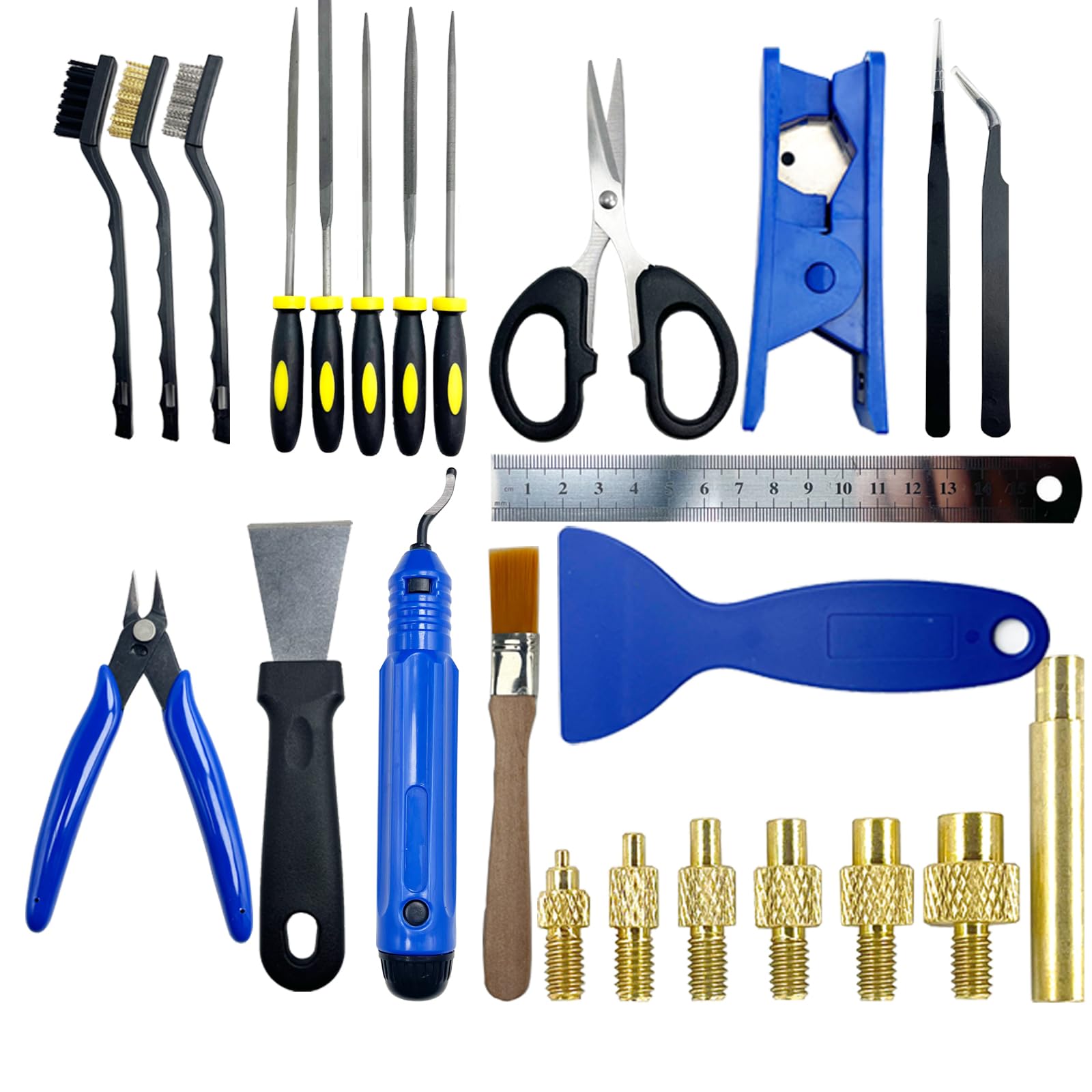 Kit de post-traitement impression 3D robuste avec cutter et outils de perçage - 2