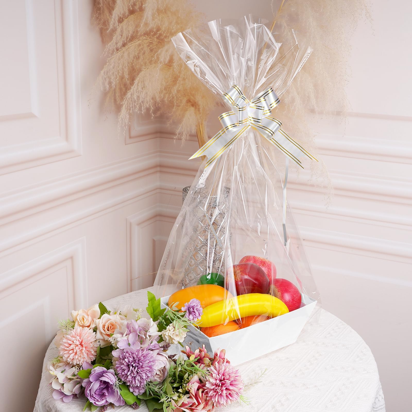 36 Pieces Basket Gift Set:12 Pieces Empty Sturdy Diy Bulk Gift Basket