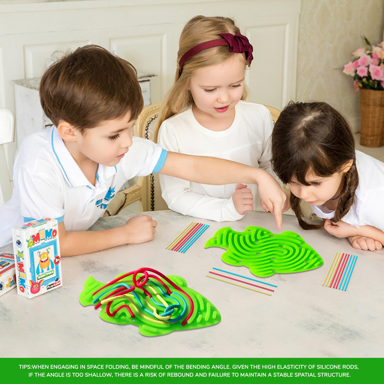 Set De 4 Tableros Sensoriales De Silicona + 44 Cuerdas - Juguete Antiestrés, Desarrolla Motricidad Fina, Ideal Para TDAH, Autismo Y Relajación