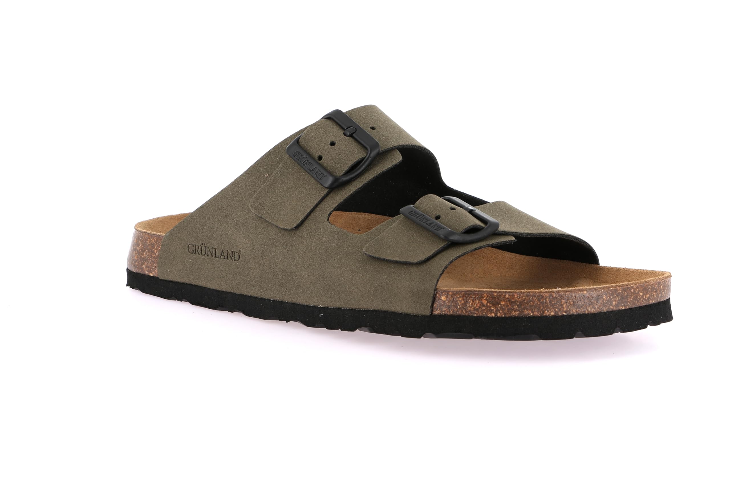 Grunland Ciabatta Doppia Fibbia da Uomo in Eco-Suede | BOBO CB0812