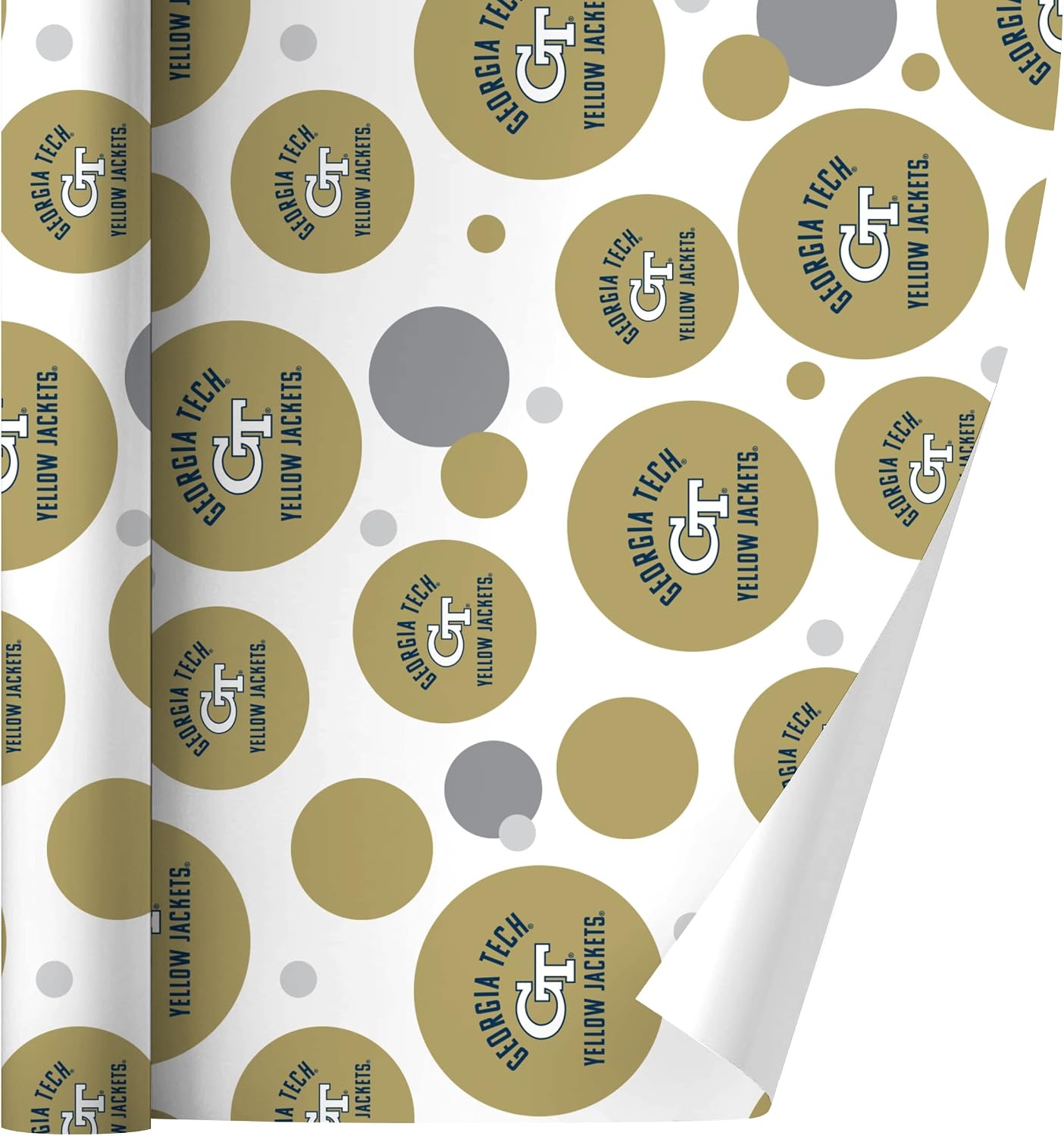 GRAPHICS & MORE Georgia Tech Yellow Jackets Gift Wrap Wrapping Paper Roll
