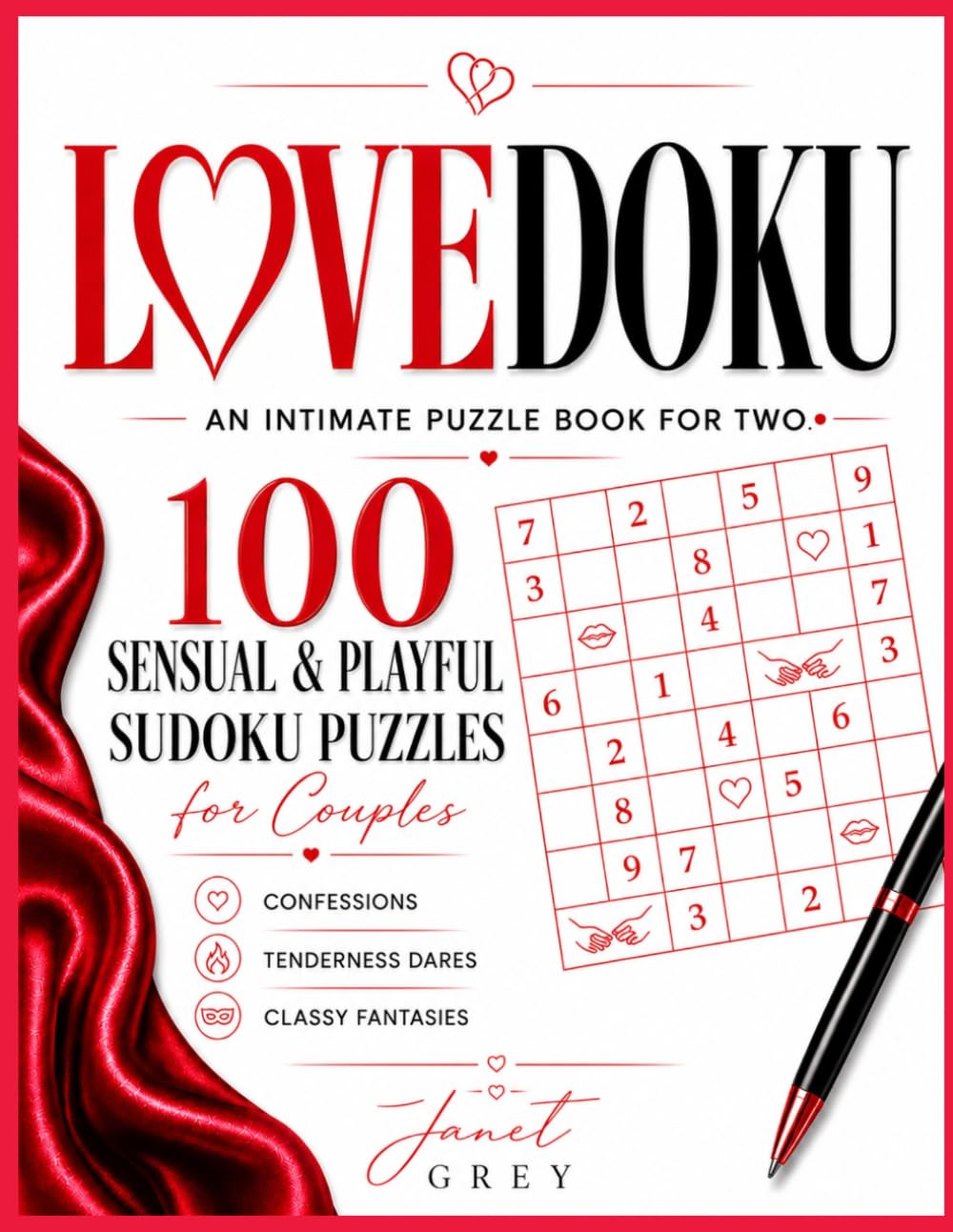 LOVEDOKU – An Intimate Puzzle Book for Two: 100 Sensual & Playful Sudoku Puzzles for Couples | Confessions, Tenderness Dares & Classy Fantasies | The Valentine's Day Gift for Couples Who Love to Play