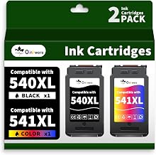 540XL 541XL for PG-540XL 541XL Printer Cartridges for TR4550 TR4551 TS3350 MX495 TS3450 TS3355 TS3351 TS3355 iP2850 (2 Pack)