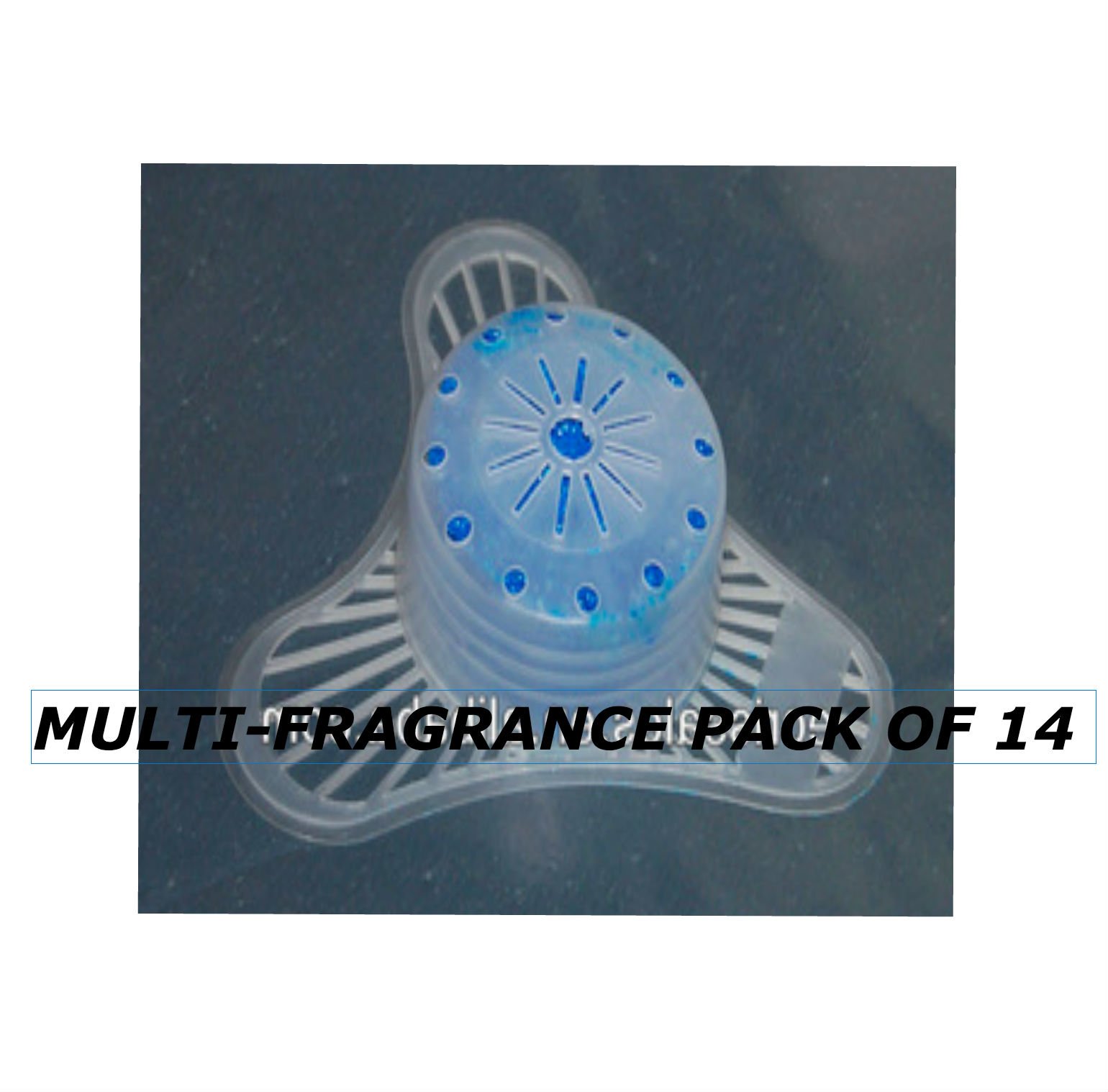 788 New Model: Extra Duty Urinal Screens Cages with Non-Para Block, 2200 Flushes, Multi-Fragrance Pack (Box of 12 +2)