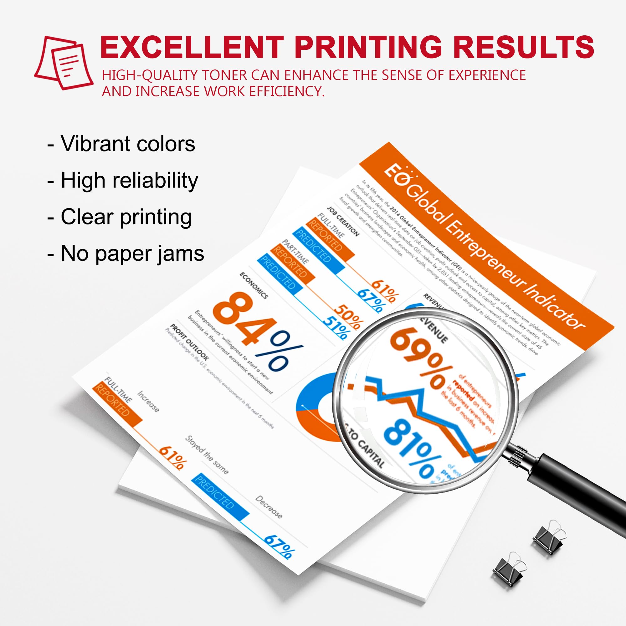 Print-Klex Lot de 4 cartouches de toner compatibles avec Oki C822 C822N