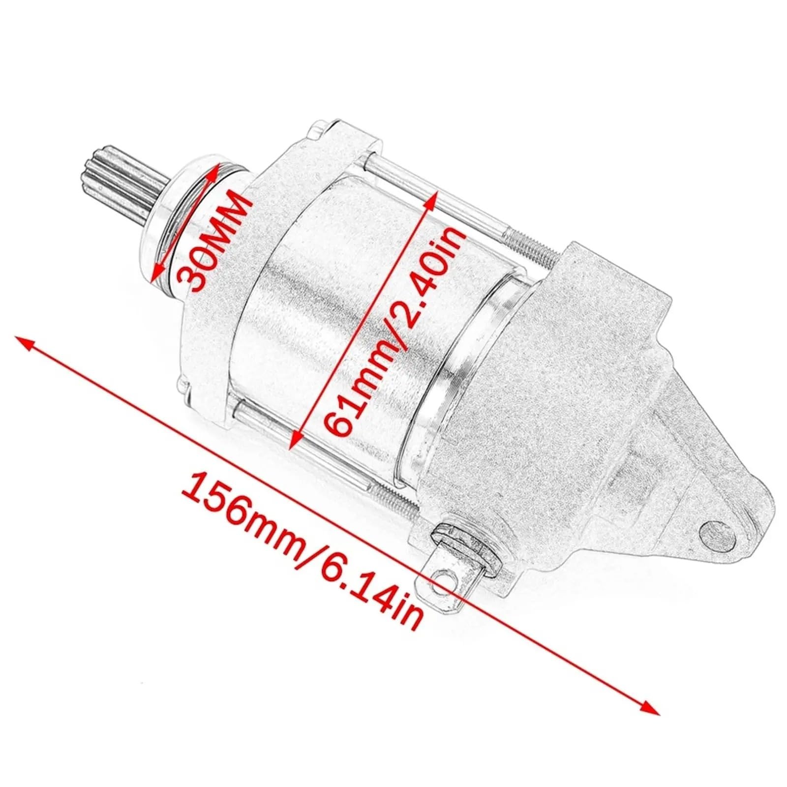 Motorino avviamento Per WR450 WR450F YZ450 YZ450FX 2016-2018 Sostituire 2GC-81890-00-00 2GC-81890-01-00 Motorino Avviamento Moto