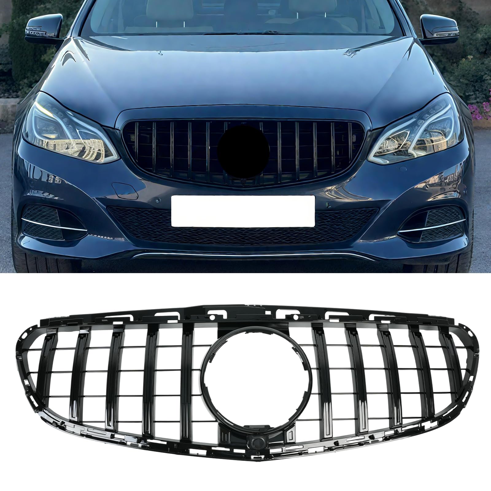 パーツ Mercedes-Benz S212 E Class FrontGrill Amazon.com: BDBO Front Grill Grille Compatible with Mercedes Benz